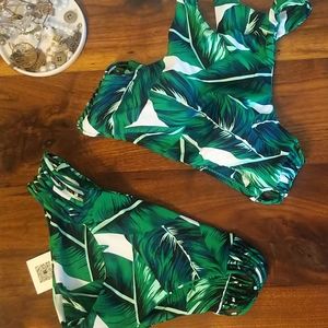 Cupshe palm lead bikini